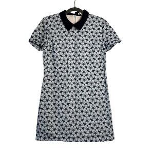 English Factory Black and White Floral Midi Dress